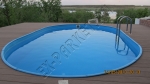 монтаж и укладка с использованием коричневой террасной доски из ДПК 30мм, вокруг и рядом с бассейном