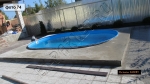 монтаж вокруг бассейна с использованием террасной доски Polywood