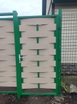 Монтаж 3D сетки, планкена SaveWood на ворота Монтаж 3D сетки, планкена SaveWood на ворота