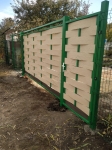 Монтаж 3D сетки, планкена SaveWood на ворота Монтаж 3D сетки, планкена SaveWood на ворота